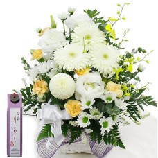 Offering Arrangement (Omakase Standard) + Incense stick "Riraku"