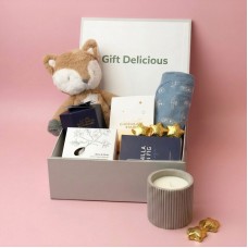 Plush Fox Gift Hamper for a Newborn