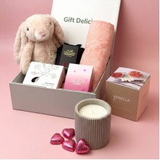 Plush Bunny Gift Hamper for a Newborn