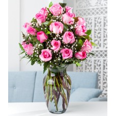 Two Dozen Pink Roses