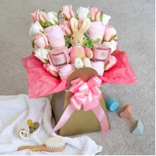 New Baby Girl Clothing and Yankee Candle Bouquet