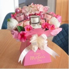 Mothers Day Pink Harmony Yankee Candle and Lindor Bouquet