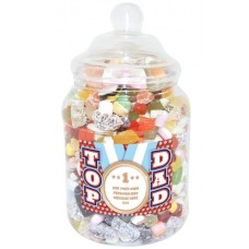 Personalised Top Dad Large Sweet Jar