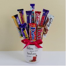 Robins Appear When Loved Ones Are Near Chocolate Vase