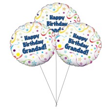 Happy Birthday Grandad Sweet Balloon(Bunch Of Three)
