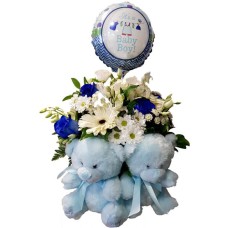 Flower Arrangement For Twin Boys
