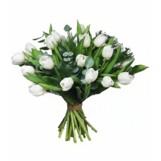 White tulip bouquet (Basic)