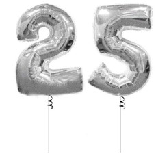 25 Megaloon Numbers (Silver)