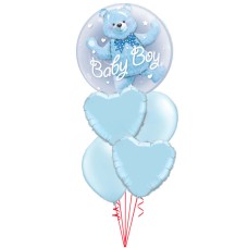 It's a Boy Bear Double Bubble Baby Bouquet
