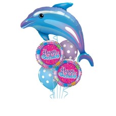 Dolphin Delightful Blue Birthday Bouquet