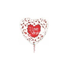 Giant Glitter Hearts Foil Balloon