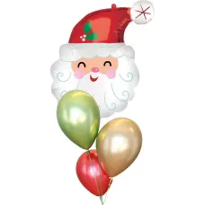 Santa + 3 Christmas Bouquet