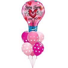You Turn Me On Hearts Bouquet