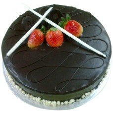 Chocolate Cheese Delight with Flower Hand Bouquet (Half Kg)