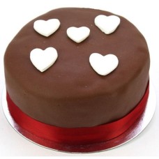 Chocolate Heart Cake (7 Inch Chocolate Heart Cake)