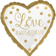 Gold Wedding Foil Balloons
