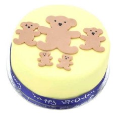 Teddy Birthday Cake For Boy (7 Inch Teddy Birthday Cake For Boy)