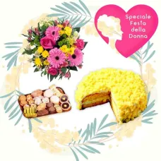 Bouquet Torta e Pasticcini