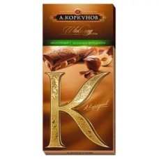 Korkunov Deluxe Milk Chocolate and Hazelnut Bar