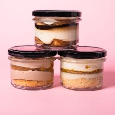 Set of 3 desserts in jars Tastes of the World
