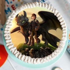 How to Train Your Dragon Cake (Small)