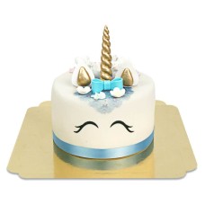 Blue Unicorn Cake