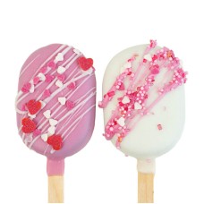 Cake-Pops Love with heart-shaped sprinkles (10 pieces)