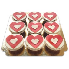 Cupcakes hearts