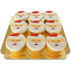 Santa Claus cupcakes (9 pieces)