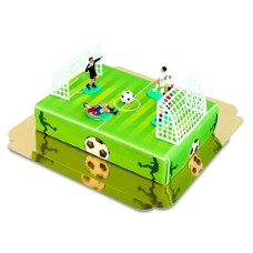 Soccer players on cake field (Small (20x14 cm (6 parts)))