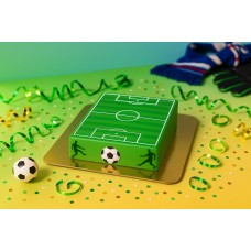 Football Pitch Cake (Medium (25cm X 17cm (10 Shares)))