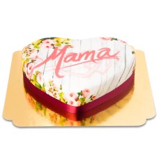 Spring Heart Cake for Mothers (Medium (25X24 cm (10 parts)))