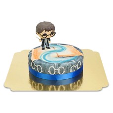 Harry Potter® on a Magical Blue Cake (Small (18cm (6 Parts)))