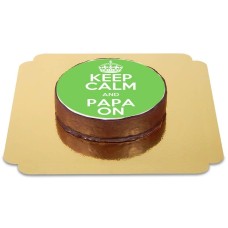 Sacher Cake "Keep Calm and Papa on"