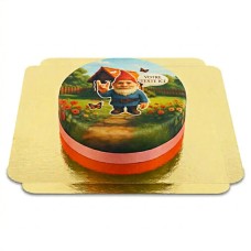 Rock 'n' Roll Garden Gnome Cake (Small (20cm X 14cm (6 Parts)))