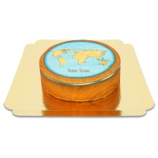 World Map Cake (Small (18cm (6 Parts)))