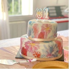 Deluxe 2-Tier Flower Cake