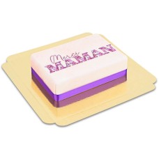 Purple "Thank You Mom" ​​Cake (Small (20x14 cm (6 parts)))