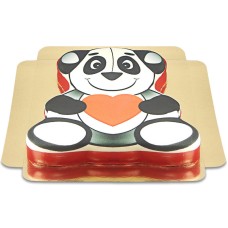 Panda Cake with a Heart