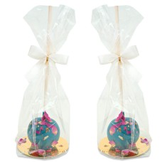 Blue Deluxe Cake-Pops with Rose Petals (10 pieces)
