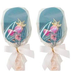 Blue Cake-Pops with rose petals (10 pieces)