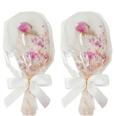 White Cake-Pops with rose petals (10 pieces)