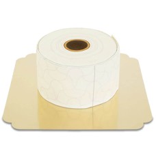 Deluxe toilet paper shaped cake (Small (18cm (12 Parts)))