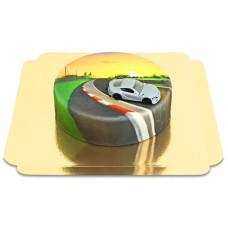 TOYOTA® miniature car on cake (Small (18 cm (6-8 parts)))