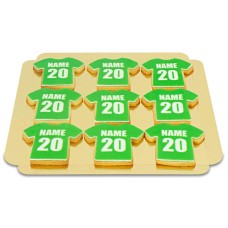 Plain jersey biscuits, various colors (12 pieces)