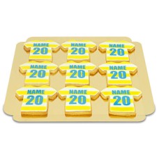 Striped jersey biscuits (12 pieces), various colors