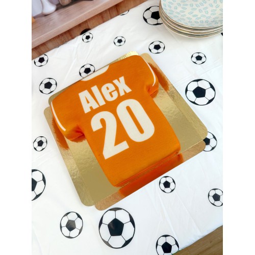 Plain Football Shirt Cake (Medium (25cm X 17cm (16 Parts)))