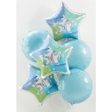 50th Birthday Balloon Bouquet