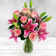 Pink Rose & Lily