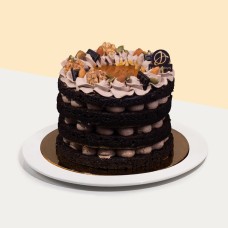 Salted Caramel Vegan Naked Cake 6 inch (4" x 4" )